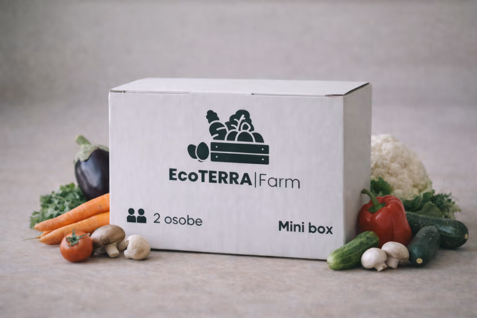 EcoTERRA|Farm Mini box - kutija sa svežim domaćim povrćem od lokalnih poljoprivrednika u Srbiji.